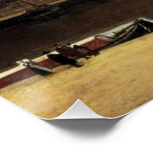 Uitzicht van Delft Johannes Vermeer Glossy Perfect Poster (Hoek)