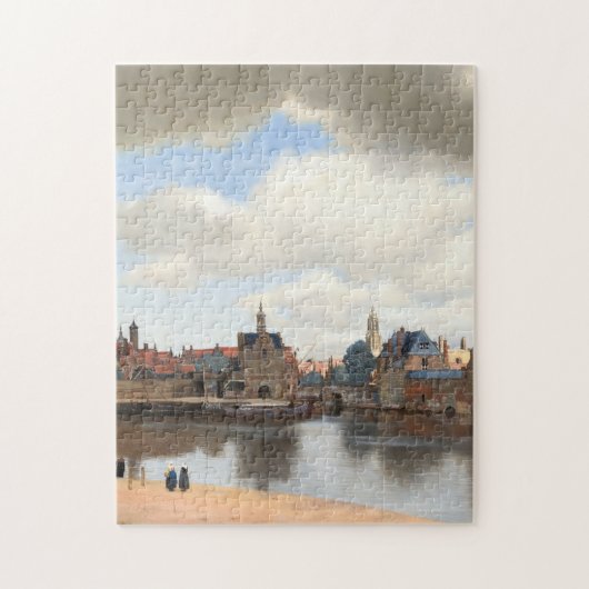 Uitzicht van Delft van Johannes Vermeer 1660 Legpuzzel (Verticaal)