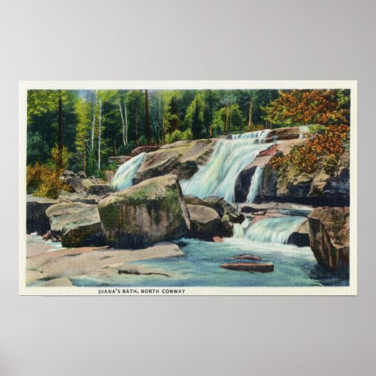 Uitzicht van Diana's Bath Poster (Voorkant)