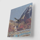 Uitzicht van Dolný Kubín door Arnold Peter Weisz Vierkante Klok (Hoek)