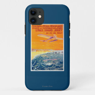 Uitzicht van drijfvliegtuigen in Poster van lucht iPhone 11 Hoesje