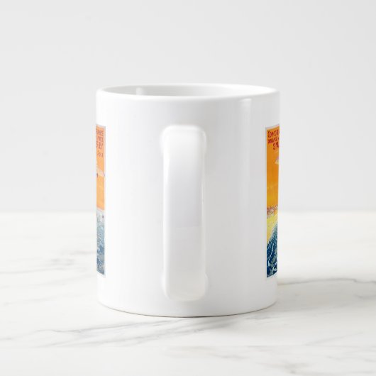 Uitzicht van drijfvliegtuigen in Poster van lucht Extra Grote Beker (Achterkant)