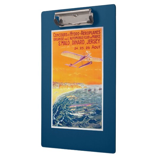 Uitzicht van drijfvliegtuigen in Poster van lucht Klembord (Links)