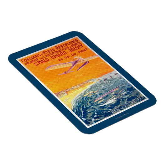 Uitzicht van drijfvliegtuigen in Poster van lucht Magneet (Rechterzijde)