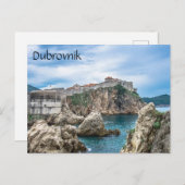 Uitzicht van Dubrovnik uit zee Briefkaart (Voorkant / Achterkant)