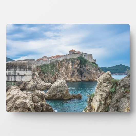 Uitzicht van Dubrovnik uit zee Fotoplaat (voorkant)