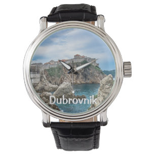 Uitzicht van Dubrovnik uit zee Horloge