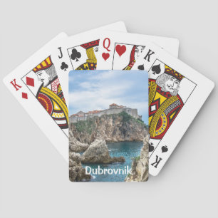 Uitzicht van Dubrovnik uit zee Pokerkaarten