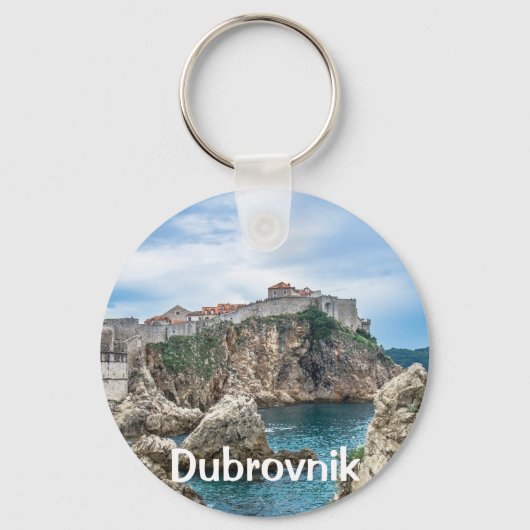 Uitzicht van Dubrovnik uit zee Sleutelhanger (Voorkant)