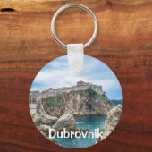 Uitzicht van Dubrovnik uit zee Sleutelhanger (Achterkant)