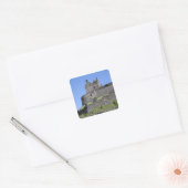 Uitzicht van Edinburgh Castle, Edinburgh, Schotlan Vierkante Sticker (Envelop)