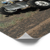 Uitzicht van een 1-G Lunar Rover Vehicle Poster (Hoek)