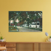 Uitzicht van een Amerikaans militair kamp Canvas Afdruk (Insitu (Woonkamer))