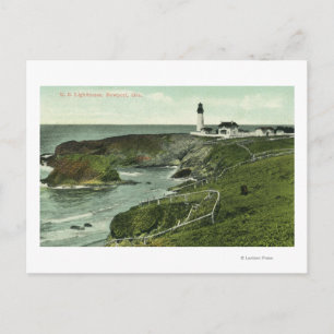Uitzicht van een Amerikaanse vuurtoren Briefkaart