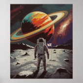 Uitzicht van een andere planeet poster (Voorkant)