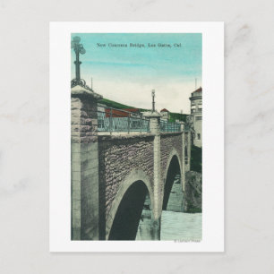 Uitzicht van een betonnen BridgeLos Gatos, CA Briefkaart