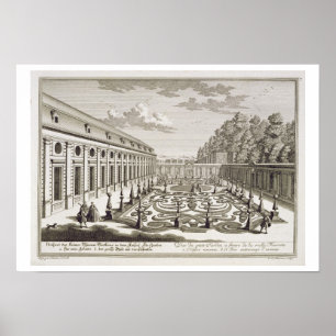 Uitzicht van een bloemtuin nabij Wenen, uit 'Vorst Poster