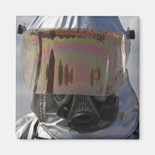 Uitzicht van een brandweerman magneet (Voorkant)