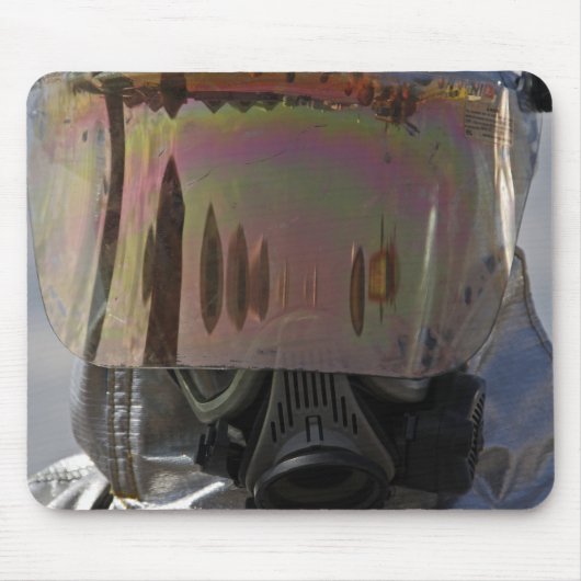 Uitzicht van een brandweerman muismat (Voorkant)