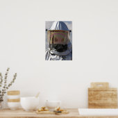 Uitzicht van een brandweerman poster (Keuken)
