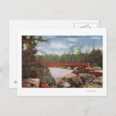 Uitzicht van een brug naar de drie zuster-eilanden briefkaart (Voorkant / Achterkant)