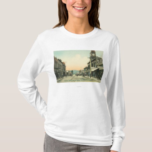 Uitzicht van een Business StreetSan Luis Obispo, C T-shirt (Voorkant)