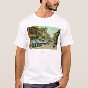 Uitzicht van een Chinatown Street T-shirt