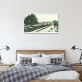 Uitzicht van een City ParkAlameda, CA Canvas Afdruk (Insitu (Slaapkamer))