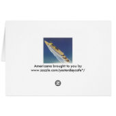 Uitzicht van een  cruiseschip in de oceaan (Achterkant Horizontaal)