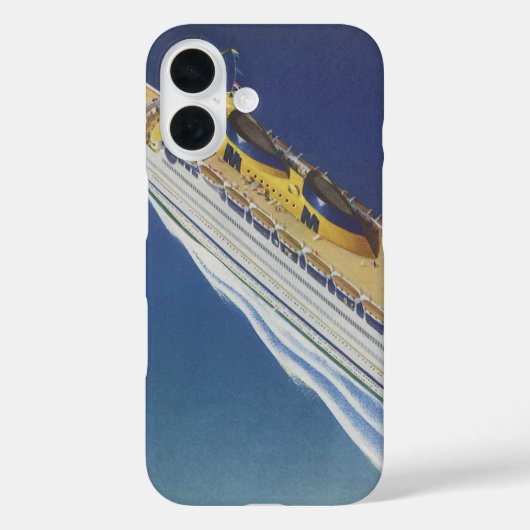 Uitzicht van een  cruiseschip in de oceaan Case-Mate iPhone case (Achterkant)