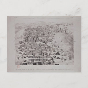 Uitzicht van een deel van de stad Timbuktu van een Briefkaart