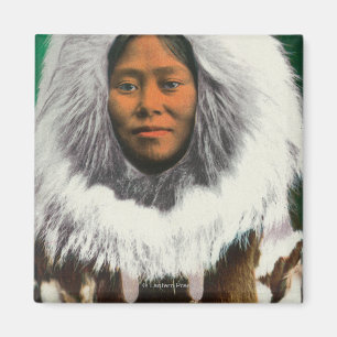 Uitzicht van een Eskimo Beauty Magneet
