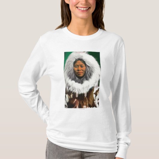 Uitzicht van een Eskimo Beauty T-shirt (Voorkant)
