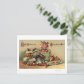 Uitzicht van een feest briefkaart (Staand voorkant)