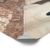 Uitzicht van een gemeenschappelijk toilet poster (Hoek)