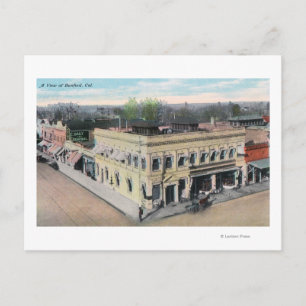 Uitzicht van een Hanford Street Corner Briefkaart