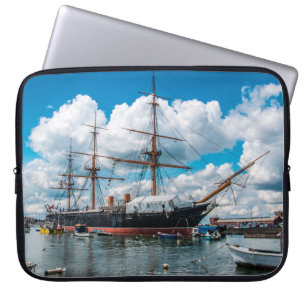 Uitzicht van een historische Victoriaans gepantser Laptop Sleeve