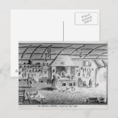 Uitzicht van een Italiaanse keuken in Lerici Briefkaart (Voorkant / Achterkant)