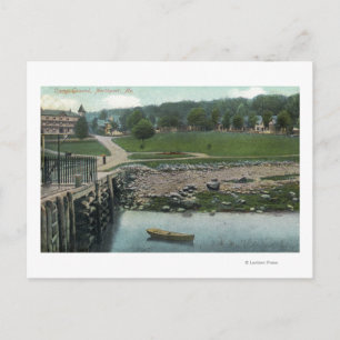 Uitzicht van een kamp briefkaart