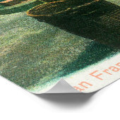 Uitzicht van een Man dat uit zijn pijp rokt Poster (Hoek)