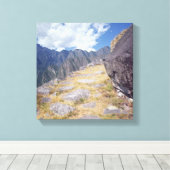 Uitzicht van een neerslag canvas afdruk (Insitu (Houten vloer))