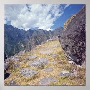 Uitzicht van een neerslag poster