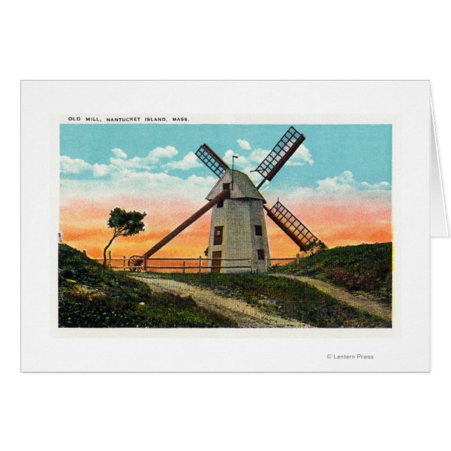 Uitzicht van een oude windmolen (Voorkant Horizontaal)