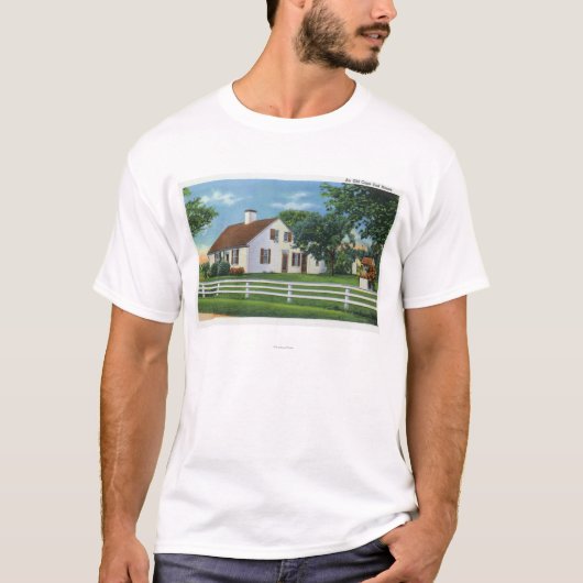 Uitzicht van een ouderwetse kabeljauw t-shirt (Voorkant)