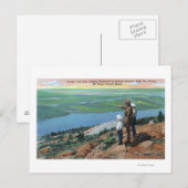 Uitzicht van een Park Ranger and Boys Watch West Briefkaart (Voorkant / Achterkant)