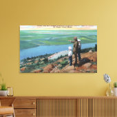 Uitzicht van een Park Ranger and Boys Watch West Canvas Afdruk (Insitu (Woonkamer))