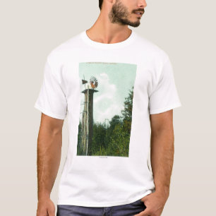 Uitzicht van een Sequoia Wind MillEureka, CA T-shirt