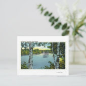 Uitzicht van een Steamer op de Songo Briefkaart (Staand voorkant)