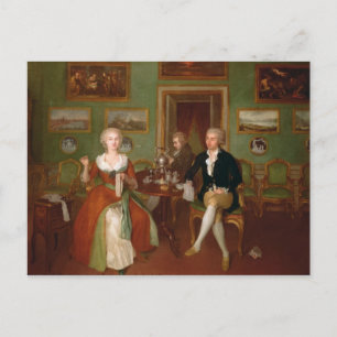 Uitzicht van een tekenkamer, 1780 briefkaart