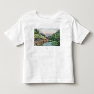 Uitzicht van een trein die naar de vallei van Yose Kinder Shirts